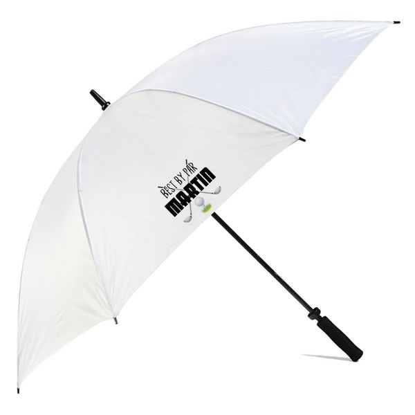 Personalised Best by Par Design with First Name White Golf Umbrella