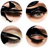 TailaiMei Eyeliner Stencils, Matte PVC Material Smoky Eyeshadow Applicators Guide Template Tool