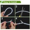 HOPESPANNER Plastic Hose Barb Fitting 1/8" x 1/16" x 1/8" Tee Type Fitting PP 4 Pcs