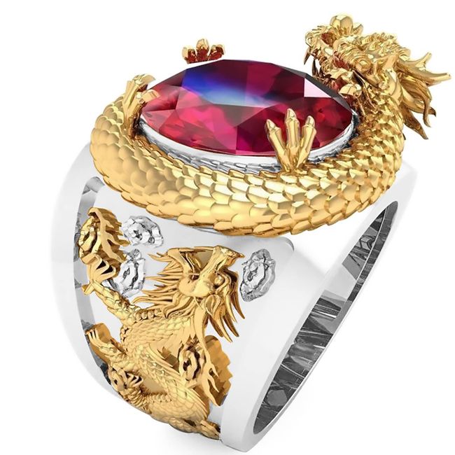 BMDHA Selbstverteidigung Ringe 3D-Drache Skulptur Universelle Größe(Verstellbare Öffnung) Herren und Damen Unisex kreatives Geschenk Geburtstagsgeschenk zum Valentinstag,Silber