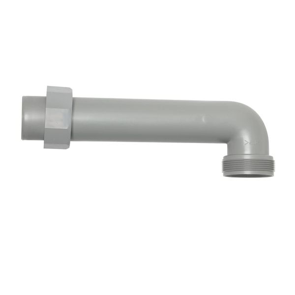 Belka TRP-EL252 Sink Drain Trap Elbow Set with Bag Nut Screw Diameter G2 Diameter (Outer Diameter) 1.9 x Length 10.9 inches (4.8 x 25.2 cm), Gray Plumbing Joint Parts, Made in Japan