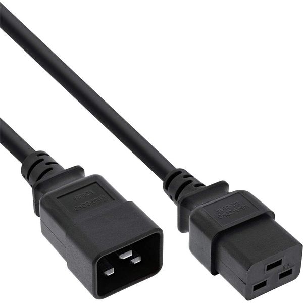 InLine® IEC Extension 16 A, C19 to C20, 0.5 m
