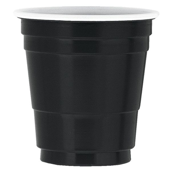 Black Disposable Plastic Shot Glasses - 2oz, 20 Pieces - Perfect for Events and Celebrations