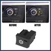 INFINAUTO Car Snowflake Type Button Climate Control Panel Button AC Button Durable Material Stylish Design