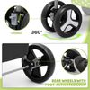 Foldable Pet Stroller Dog Stroller Removable Travel Carrier+Cup Holder 4 Wheels