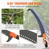Manual Pole Saw Extendable Tree Pruner 7.3-27ft Fiberglass Pole Hook Knife
