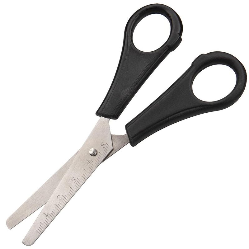 Craft CountyStainless Steel Safety Scissors with Ruler Etched on Blade ...