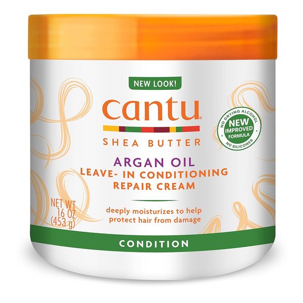 Cantu Leave-In Conditioning Repair Cream with Argan Oil, 16 oz Packaging May