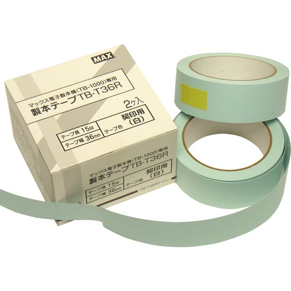 Max Binding Machine TB – avr-1000 a Dedicated Tall Stick Tape for 契印 White TB – t36r Kay 2-in-1