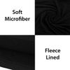 ViCherub Womens Thermal Underwear Set Long Johns Base Layer Fleece Lined Cold Weather Soft Top Bottom Black 2XL