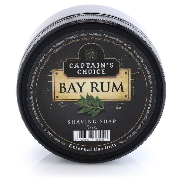 Captain's Choice Bay Rum Shaving Soap - 5 oz.