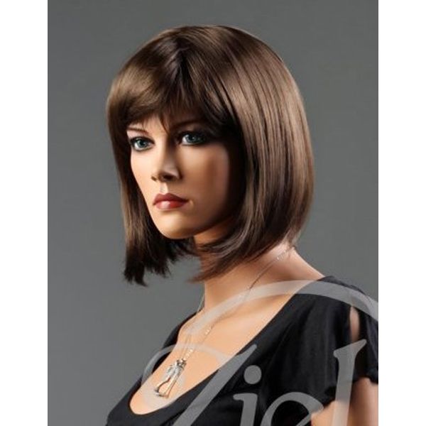 Forever Young UK Ladies Short Medium Brown Wig in Classy Bob Style
