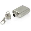 Personalised Engraved Shiny 1oz Hip Flask Keyring Gift