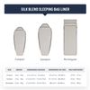 Sea to Summit Silk Blend Liner Rectangular Pillow Sleeve – Inlett Grey