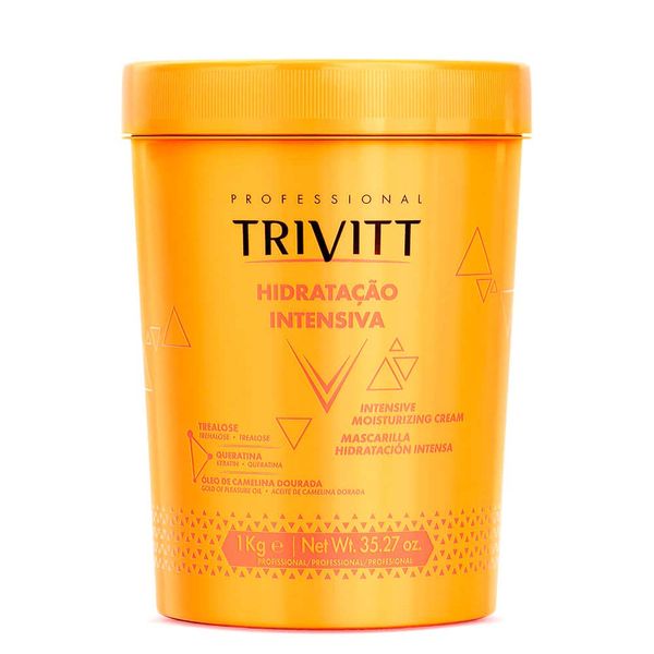 Trivitt Intensive Hydration Mask Moisturizing Cream Máscara Hidratação Hair Care 1kg/35.2 oz