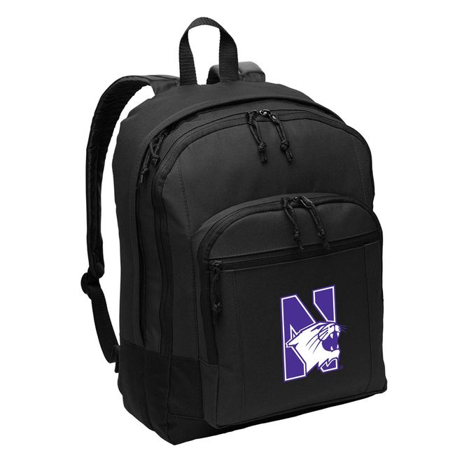 Broad Bay Northwestern University Backpack CLASSIC STYLE Northwestern Wildcats Backpack Laptop Sleeve