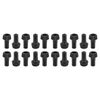 YOKIVE 20 Pack Replacement Lamp Turn Knob, ON/Off Light Turn Knobs | 20mm Length Socket Extensions Great for Fans Switch Fixtures(Black)