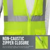 Glow Shield Flame Resistant Safety Vest w/Additional Pockets Stripes & Zipper
