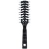 PARSA Beauty Air Vent Detangling Brush - Blow Dryer Brush with Plastic Pins for Quick and Gentle Drying - Hair Brush for Scalp Massage, Black, Oblong, High Quality - 19 x 3 x 3 cm