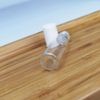 50 Pcs White Lid 5ml Roller Bottles for Essential Oils, Clear Roll On Bottle