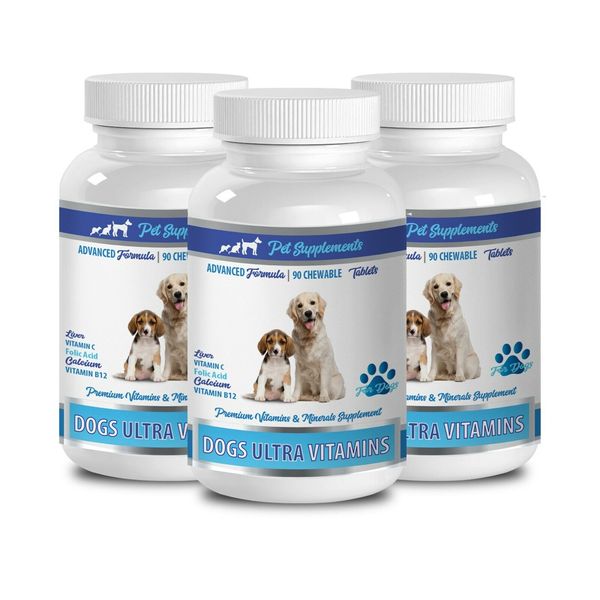 dog minerals vitamins - DOGS ULTRA VITAMINS 3B - dog calcium supplements