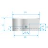 K.E.S ESH-3 BLU Effector Switch Hat, Set of 3