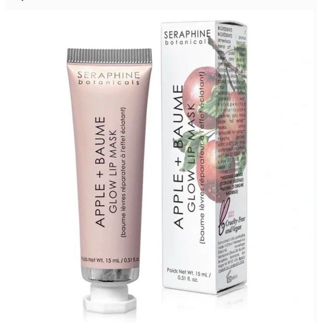 Seraphine Botanicals Apple + Baume Glow Lip Mask: Smooth/Hydrate Lips