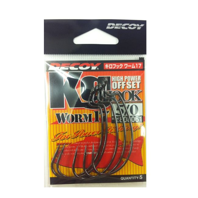 Decoy. Worm 17 High Power Offset Kg Hook #2. 9pcs