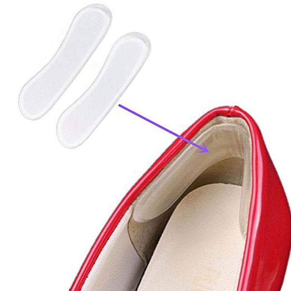 Silicone Gel Self Adhesive Transparent Heel Support by PEDIMEND™ (1PAIR) - Prevent Rubbing & Friction - Ideal for High Heels/Boots/Dance Shoes - Unisex - Foot Care