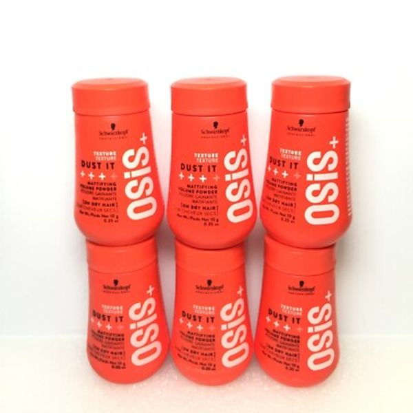 (6 PACK) Schwarzkopf Osis+ Dust It Mattifying Volume Powder, 0.35 oz