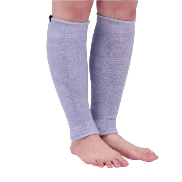 Meete Leg Warmers, 13.8 inches (35 cm), Petite, Non-Constricting Type, Light Fit, Thermal, Cold Protection, All Seasons, Men's, Women's, Light 35, purple