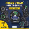Focus Foam Soft Tip Dartboard Training Pads FULL SET 15.5"