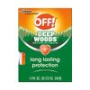 OFF! Deep Woods Mosquito and Insect Repellent Wipes, Long lasting, 12 Individually Wrapped Wipes