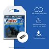 AFW American Fishing Wire Thin Wall Double Barrel Crimp Sleeves, Size #8T/.065", Black, 1,000 pc