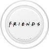 Friends Logo Black PopSockets PopGrip for MagSafe