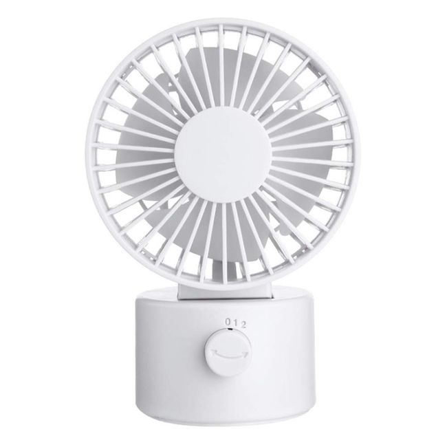 FMTSWUSBFAN03-WH Small USB Fan, Swing Type, Mini Desktop Fan, USB Powered, 2 Levels, Oscillating Type, Quiet Design, Improves Air Conditioning, Adjustable Up and Down Angle, USB Circulator, Ideal for