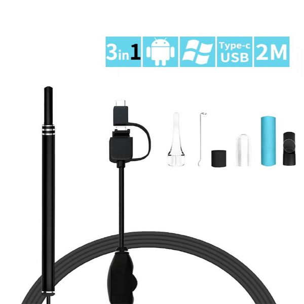 Yogisso Endoscope LED Earpick Ear Cleaner Ear Ear, 1ea