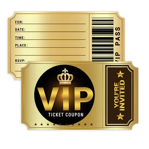 wuguimeii 20 Double-Sided Design Birthday Party Invitations with Envelopes，Movie VIP Party Invitations, Kids Birthday Invites, Theme Birthday Party Decorations