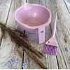 Kumi Professional Wheat Eco-Friendly Pink 2 Piece Tint/hair dye Set - This hair dye bowl and brush kit is ideal for professional or home use. Ideal home hair dye kit.