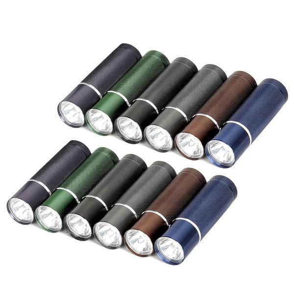 FASTPRO 12-Pack Mini Flashlights Set, Aluminum LED Flashlights with AAA Batteries Included & Pre-Installed, Super Bright 100 Lumen Flashlight for Party Favors, Kids Gift, Camping, Hurricane Supplies