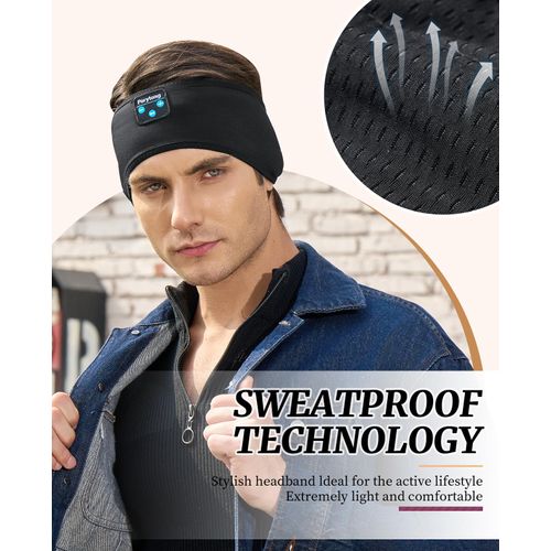 Sleep Headphones, Sports Headband Bluetooth, Wireless Music Sleeping Headphones, Long Time Play Headphone Band with Built in Speakers Perfect for Sleep,Workout,Running,Yoga,Travel