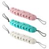 3 Mesh Sponge Braided Back Rope Scrubber Bath Shower Spa Exfoliating Body Brush