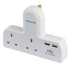 Pro Elec 15130pl - Adaptor Plug (2 Gang USB)