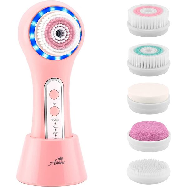 Rechargeable Electric Facial Cleansing Brush Set Face Massager Exfoliating IPx7