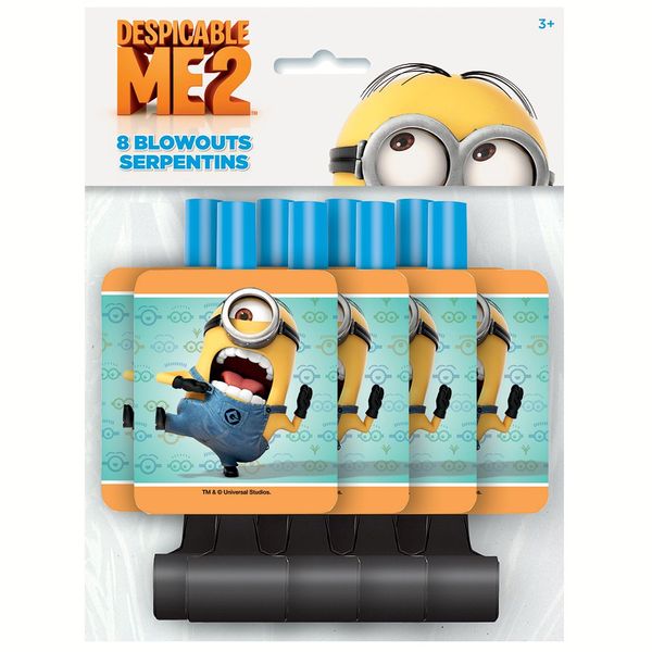 Despicable Me Party Blowers, 8ct