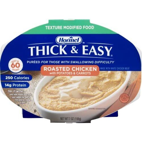 Thick & Easy Purees Puree 7 oz. Tray Roasted Chicken with Potatoes/Carrots Ready