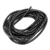 Sourcingmap 5mm Flexible Spiral Tube Cable Wire Wrap Computer Manage Cord Black 4 Meter