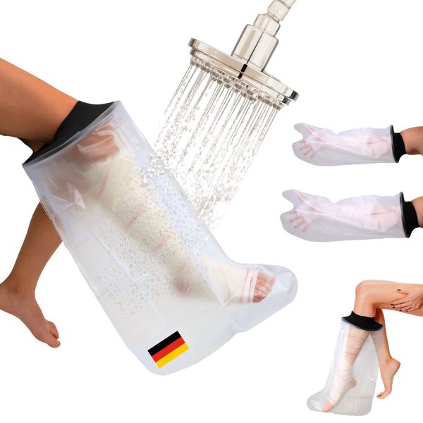 KENI STORE Wasserdichter Beinprotektor für Gipsverbände; Gipsschutz, Beinschutz beim Baden, Schutzhülle für Gips und Wunden, Duschschutz für Bein, Knie und Fuß – Für Kinder.