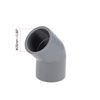 sourcing map PVC Pipe Fitting 45 Degree Elbow Gray 25mm Socket 10pcs