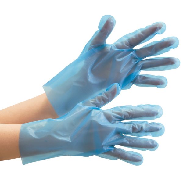 Midori Anzen Verte 585 Polyethylene Dispo Gloves, 100 Pieces, Bag Included, L VERTE-585-L, Polyethylene Disposable Gloves